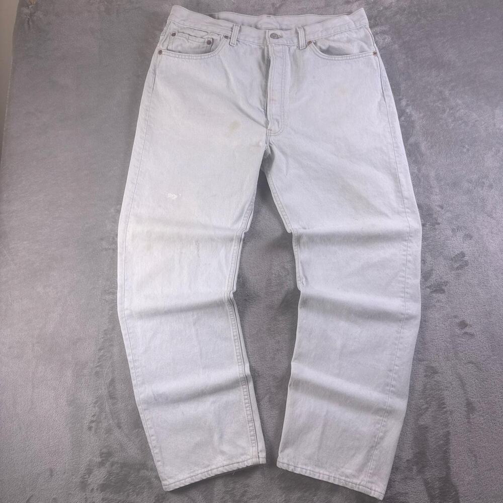 Vintage Levi’s 501 Jeans Men’s 34x29 Light Wash Made USA 90s Distressed